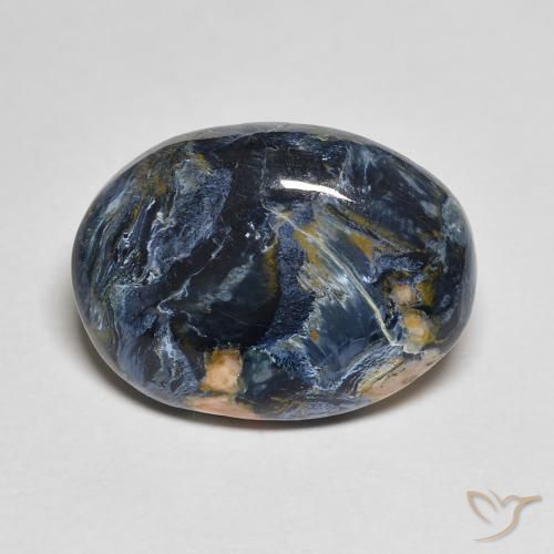6.16ct Naturale Multicolore Pietersite, Ovale, Opaco