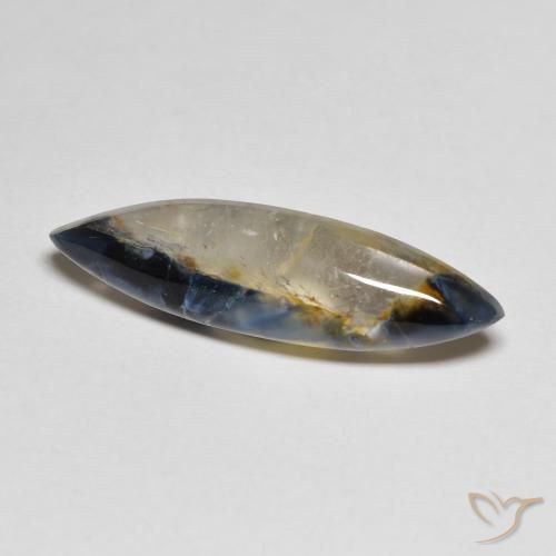Pietersite Multicolore naturale da 3.46 ct, Taglio marquise, Traslucido