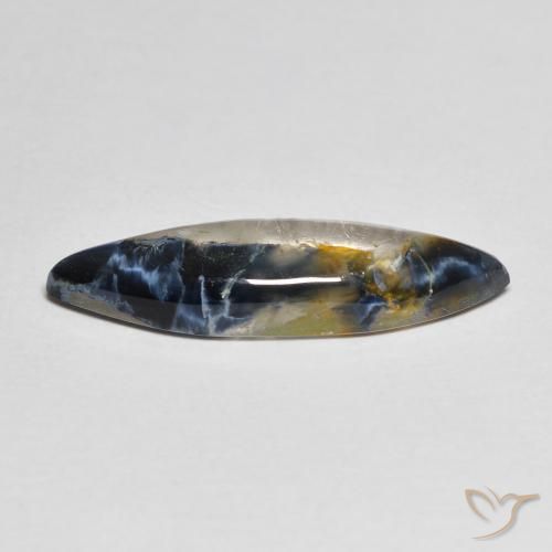 Pietersite Multicolore naturale da 3.46 ct, Taglio marquise, Traslucido