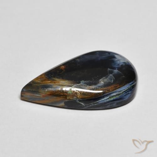 Pietersite Multicolore naturale da 5.68 ct, Forma a pera, Opaco