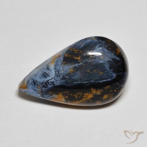 5.30ct Naturale Multicolore Pietersite, Forma a pera, Opaco