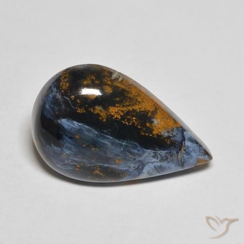 Pietersite Multicolore naturale da 5.30 ct, Forma a pera, Opaco