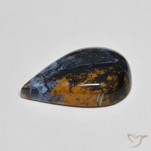 Pietersite Multicolore naturale da 5.30 ct, Forma a pera, Opaco