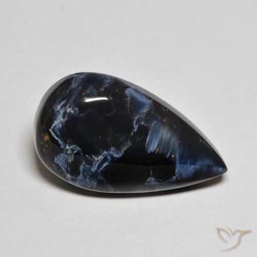 8.57ct Naturale Multicolore Pietersite, Forma a pera, Opaco