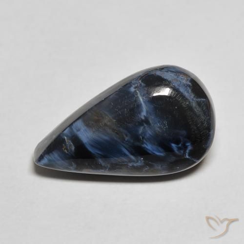 4.48ct Naturale Multicolore Pietersite, Forma a pera, Opaco