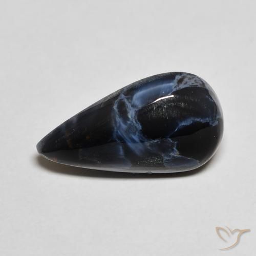 3.63ct Naturale Multicolore Pietersite, Forma a pera, Opaco