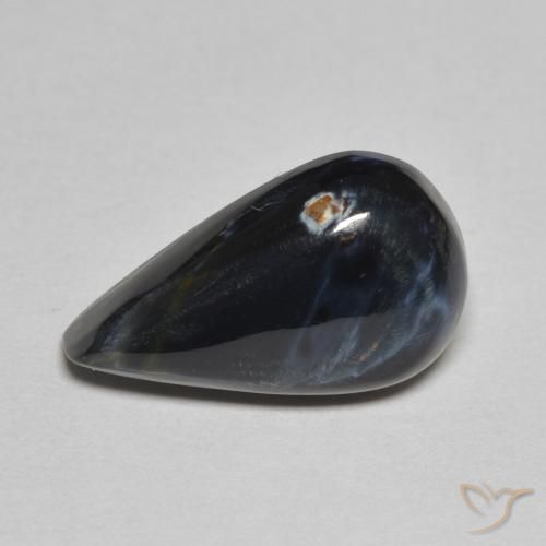 4.19ct Naturale Multicolore Pietersite, Forma a pera, Opaco