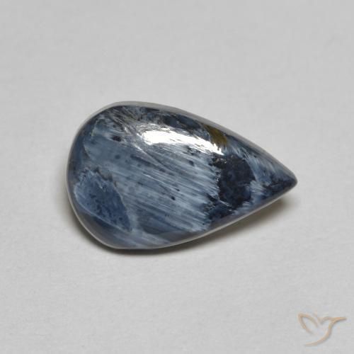 1.58ct Naturale Multicolore Pietersite, Forma a pera, Opaco