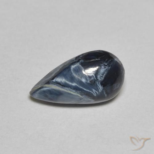 0.95ct Naturale Multicolore Pietersite, Forma a pera, Opaco