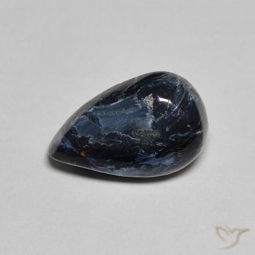 2.39ct Naturale Multicolore Pietersite, Forma a pera, Opaco