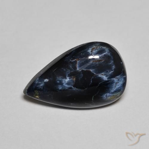 3.82ct Naturale Multicolore Pietersite, Forma a pera, Opaco