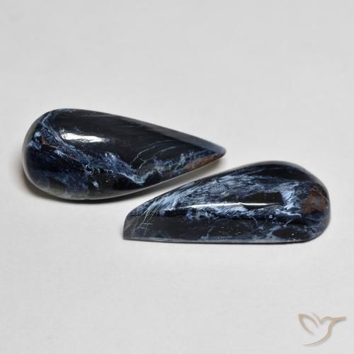 Gemme di Pietersite Multicolore naturale da 9.90 ct, Forma a pera, Opaco