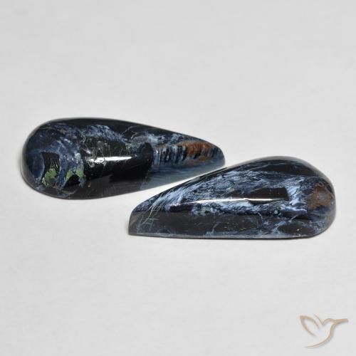Gemme di Pietersite Multicolore naturale da 9.90 ct, Forma a pera, Opaco
