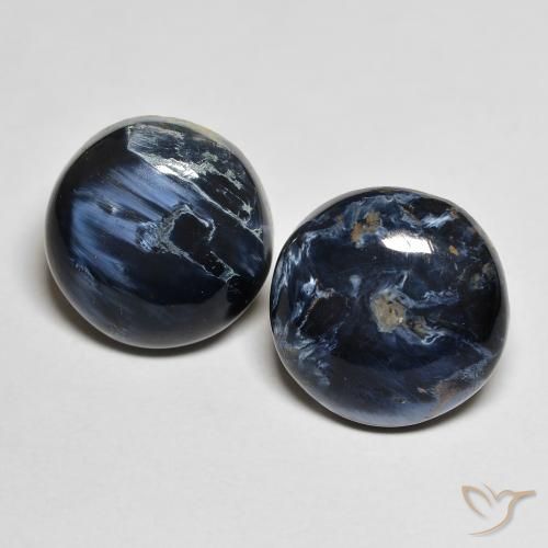 13.96ctw Naturale Multicolore Pietersite, Rotondo, Opaco