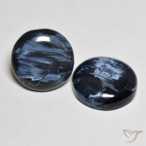 12.48ctw Naturale Multicolore Pietersite, Rotondo, Opaco