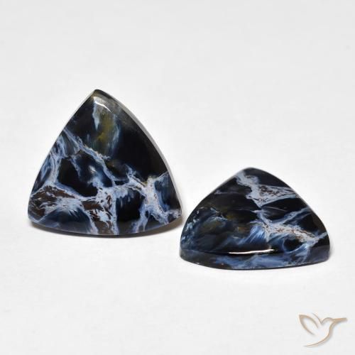 Gemme di Pietersite Multicolore naturale da 9.74 ct, Taglio trillion, Opaco