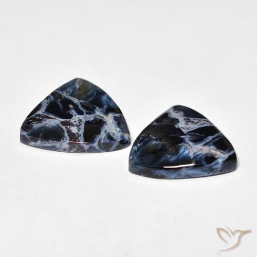 Gemme di Pietersite Multicolore naturale da 9.74 ct, Taglio trillion, Opaco