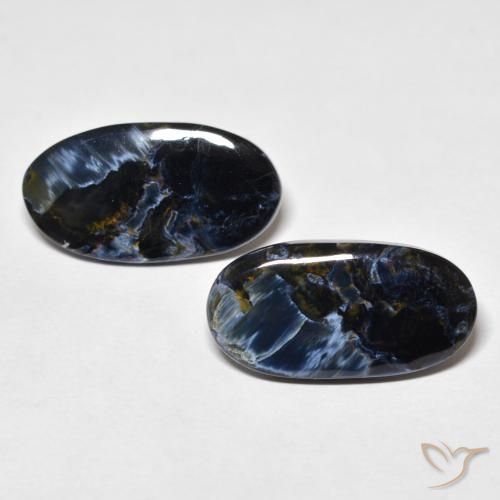 10.74ctw Naturale Multicolore Pietersite, Ovale, Opaco