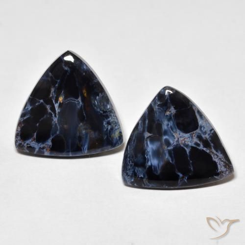 11.97ctw Naturale Multicolore Pietersite, Taglio trillion, Opaco