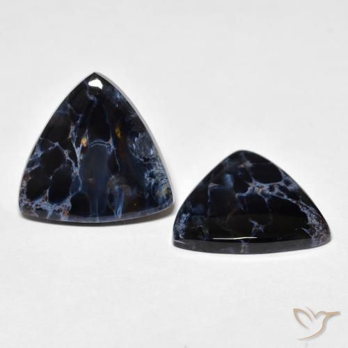 Gemme di Pietersite Multicolore naturale da 11.97 ct, Taglio trillion, Opaco