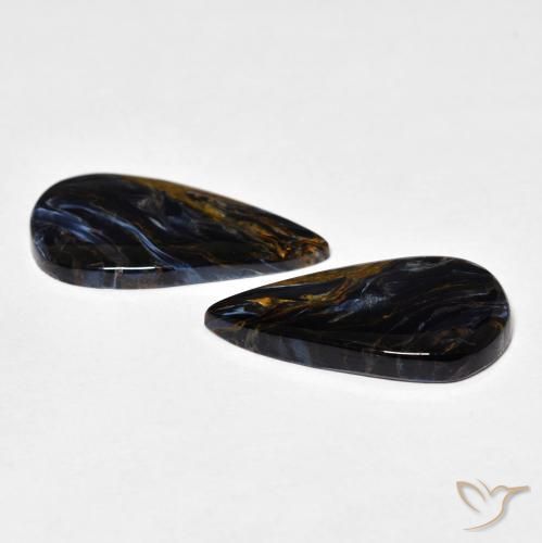 Gemme di Pietersite Multicolore naturale da 8.53 ct, Forma a pera, Opaco