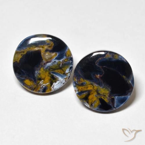 9.29ctw Naturale Multicolore Pietersite, Rotondo, Opaco