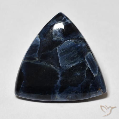 11.00ct Naturale Multicolore Pietersite, Taglio trillion, Opaco
