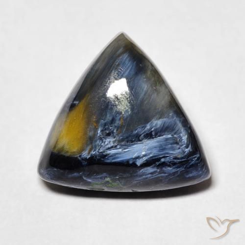 6.60ct Naturale Multicolore Pietersite, Taglio trillion, Opaco