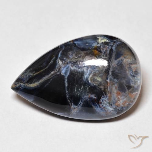 13.01ct Naturale Multicolore Pietersite, Forma a pera, Opaco