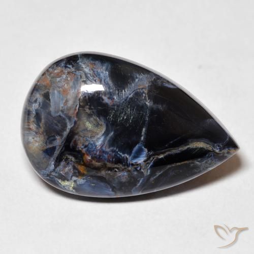 Pietersite Multicolore naturale da 13.01 ct, Forma a pera, Opaco