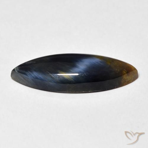 Pietersite Multicolore naturale da 5.19 ct, Taglio marquise, Opaco