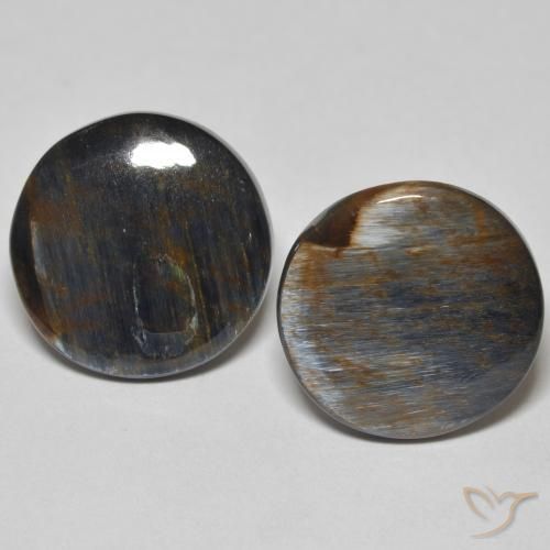 11.65ctw Naturale Multicolore Pietersite, Rotondo, Opaco