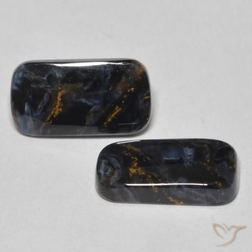 Gemme di Pietersite Multicolore naturale da 3.73 ct, Taglio a baguette, Opaco