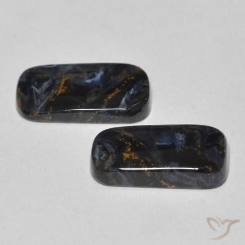 Gemme di Pietersite Multicolore naturale da 3.73 ct, Taglio a baguette, Opaco