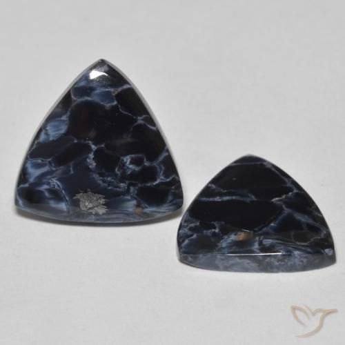Gemme di Pietersite Multicolore naturale da 8.90 ct, Taglio trillion, Opaco
