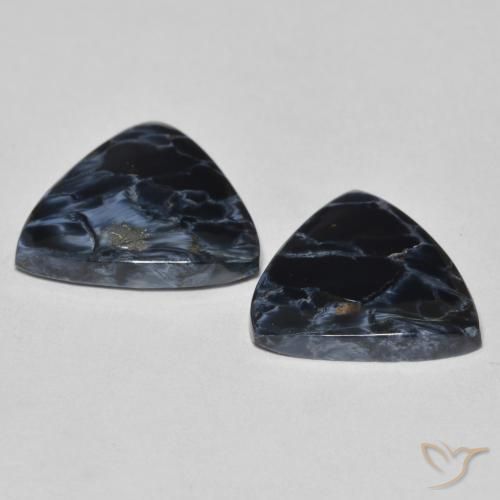 Gemme di Pietersite Multicolore naturale da 8.90 ct, Taglio trillion, Opaco