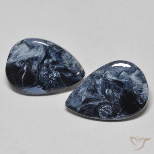 6.40ctw Naturale Multicolore Pietersite, Forma a pera, Opaco