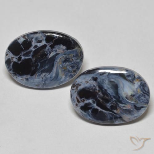 10.23ctw Naturale Multicolore Pietersite, Ovale, Opaco