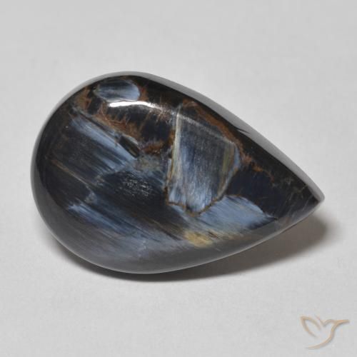 Pietersite Multicolore naturale da 10.69 ct, Forma a pera, Opaco