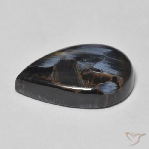 Pietersite Multicolore naturale da 10.69 ct, Forma a pera, Opaco