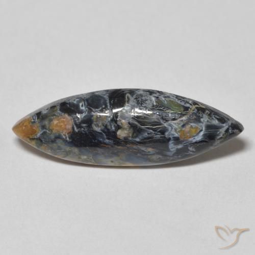 3.03ct Naturale Multicolore Pietersite, Taglio marquise, Opaco