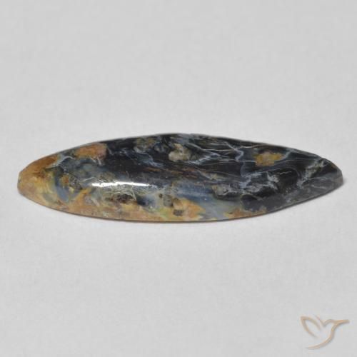 Pietersite Multicolore naturale da 3.03 ct, Taglio marquise, Opaco