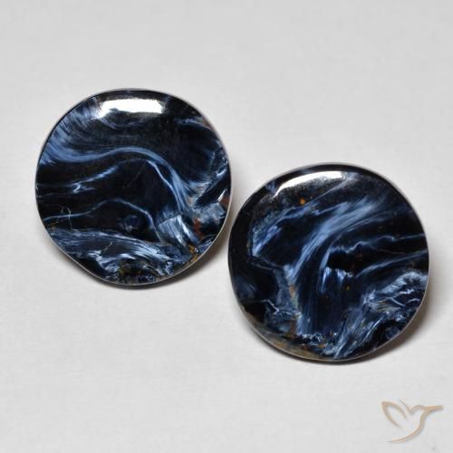 10.79ctw Naturale Multicolore Pietersite, Rotondo, Opaco