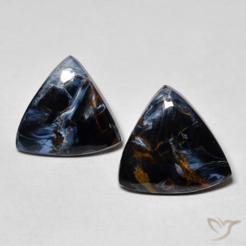 7.16ctw Naturale Multicolore Pietersite, Taglio trillion, Opaco
