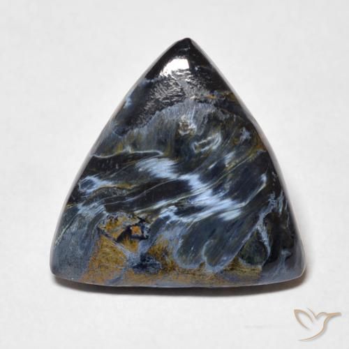 6.43ct Naturale Multicolore Pietersite, Taglio trillion, Opaco