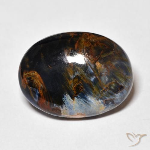 10.88ct Naturale Multicolore Pietersite, Ovale, Opaco