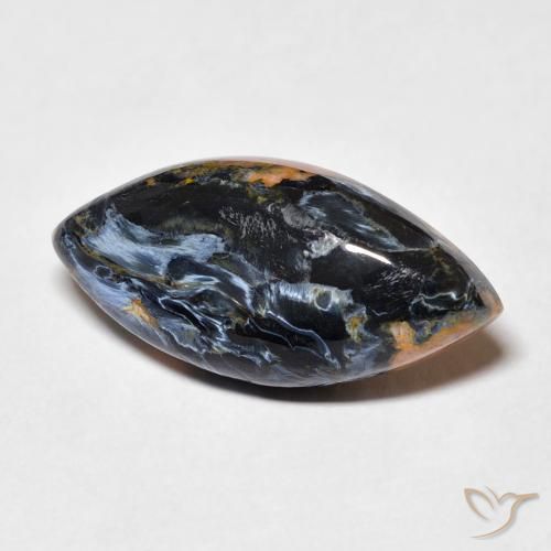 Pietersite Multicolore naturale da 9.05 ct, Taglio marquise, Opaco