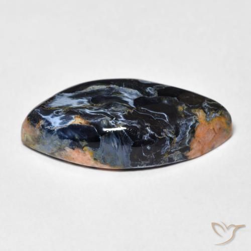 Pietersite Multicolore naturale da 9.05 ct, Taglio marquise, Opaco