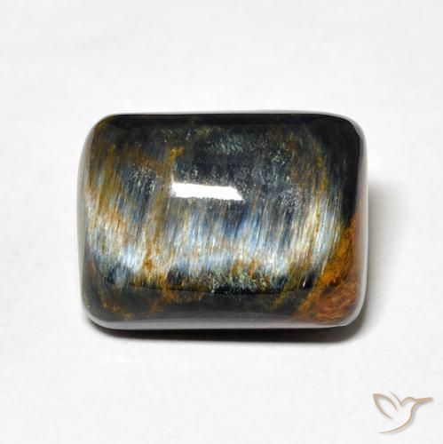 7.84ct Naturale Multicolore Pietersite, Cuscino, Opaco