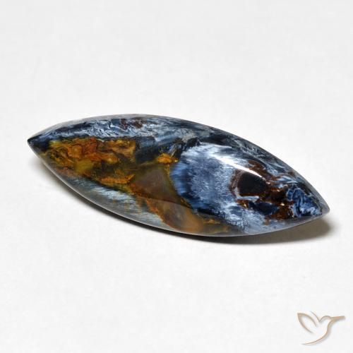 Pietersite Multicolore naturale da 6.34 ct, Taglio marquise, Opaco